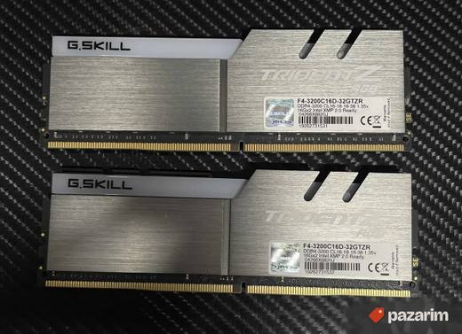 32gb 2x16gb Gskill TridentZ Rgb 3200mhz cl16 ram