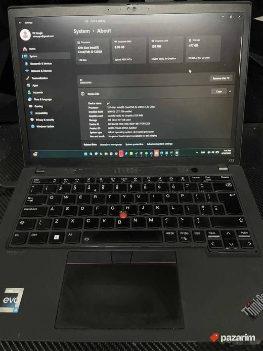 Lenovo Thinkpad X13 Gen4 i5-1235u 512gb