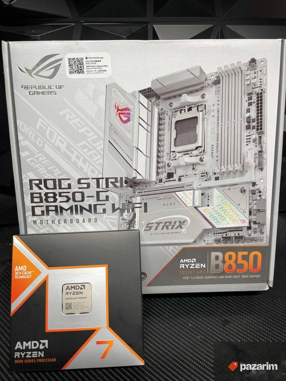 B850 Rog Strix + Ryzen 7 9800x3d 1