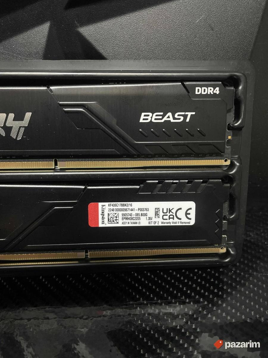 2x8gb Kingston Fury 3600mhz 2