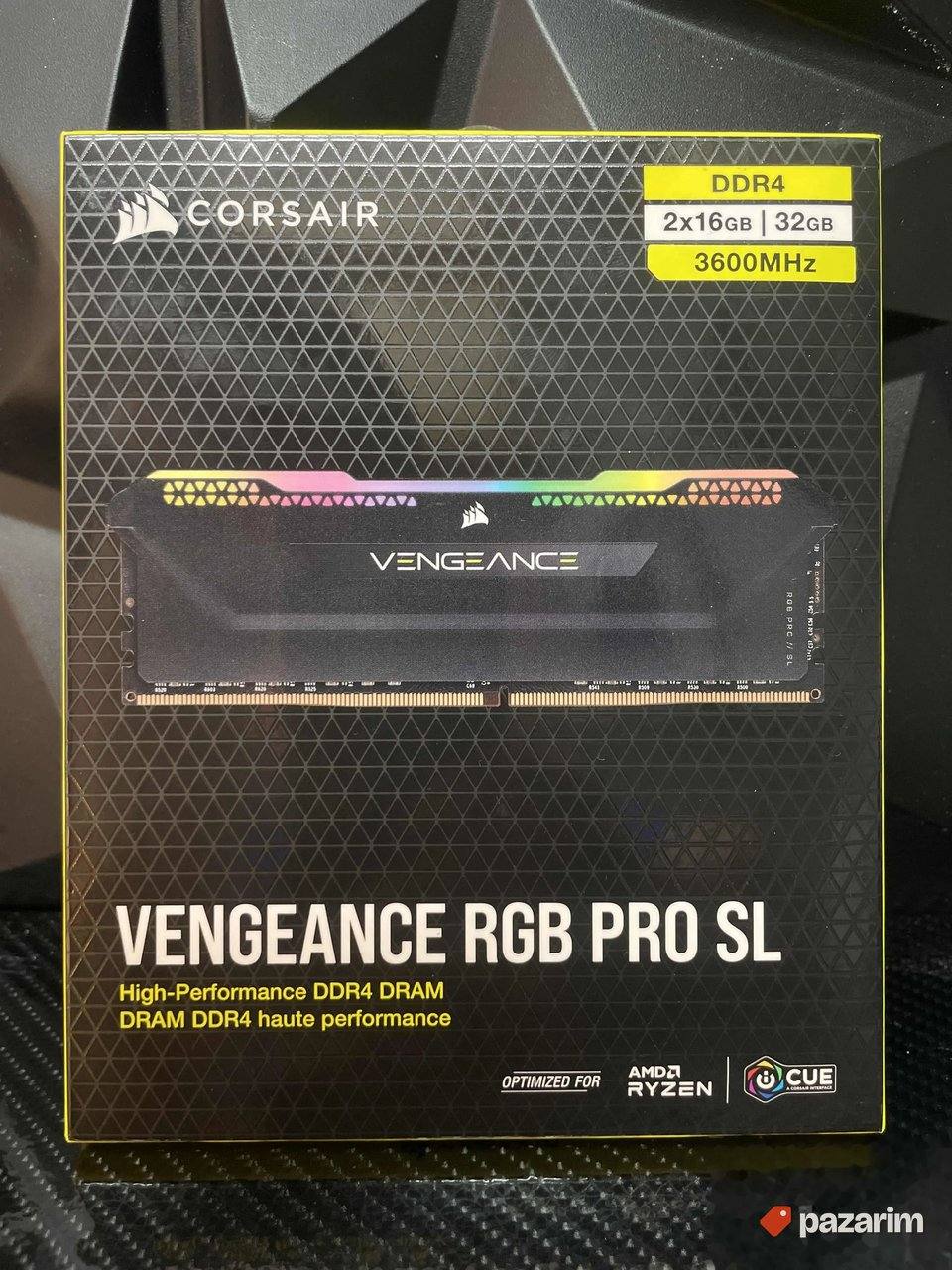 2x16gb Corsair Vengeance rgb 3600mhz 1