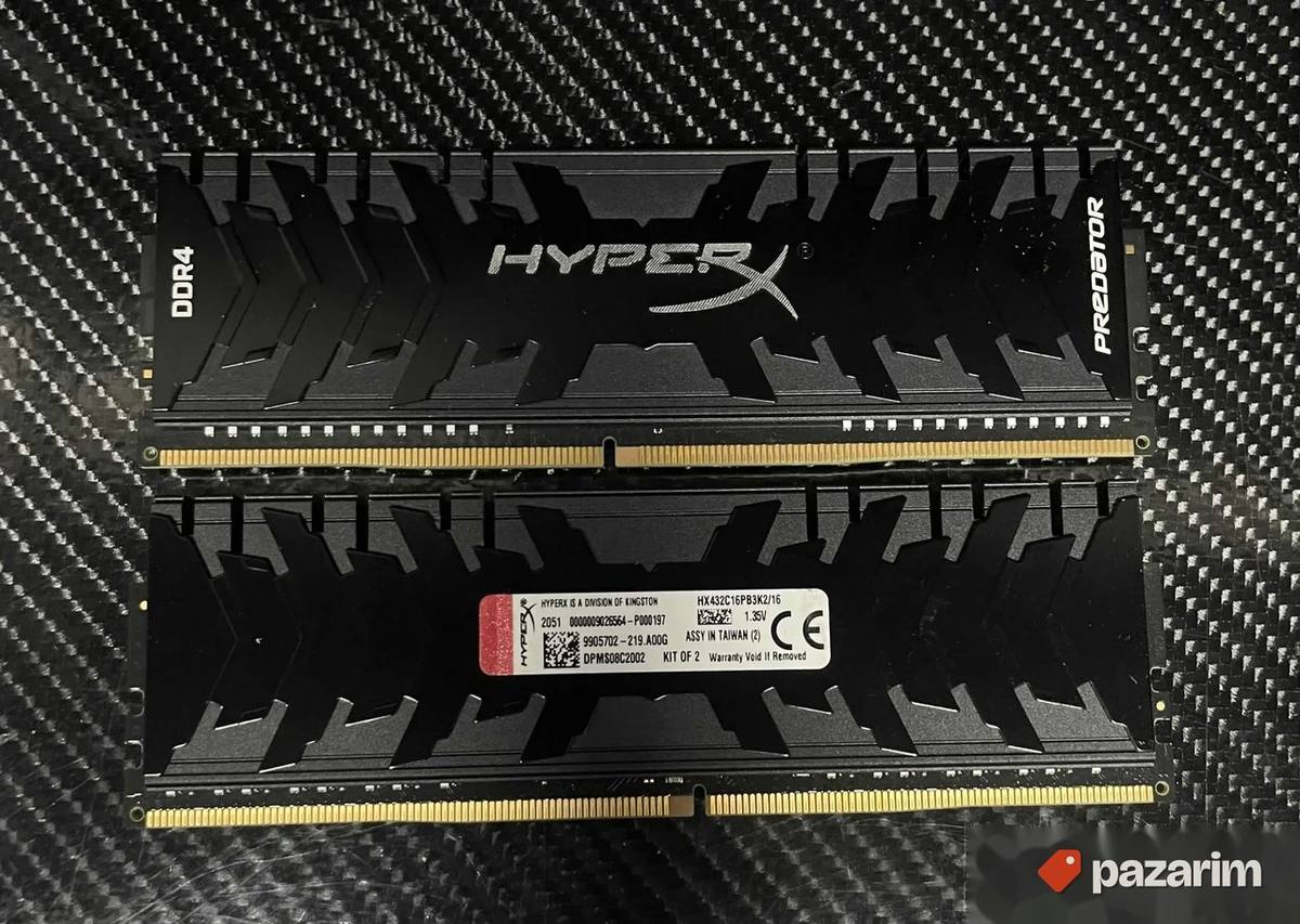 2x8gb Kingston ddr4 ram Hyperx 3200mhz 1