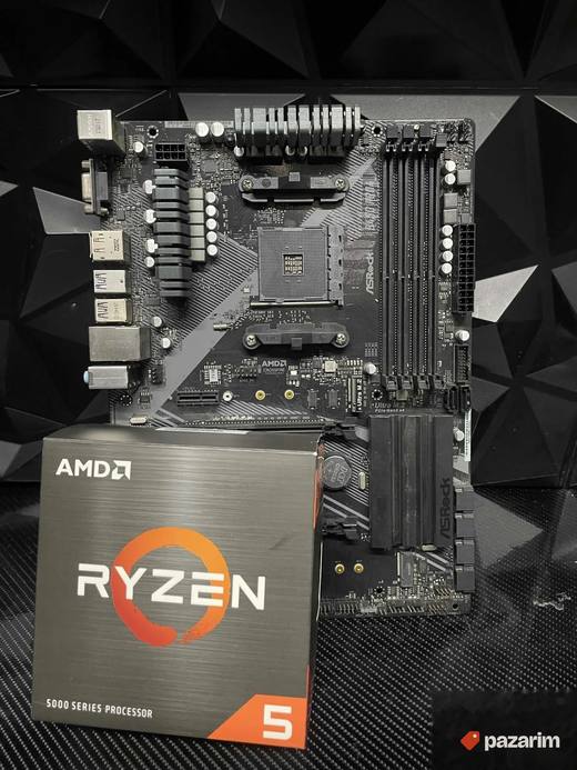 B450 Asrock Pro + Ryzen 5 5600x am4 polukofa