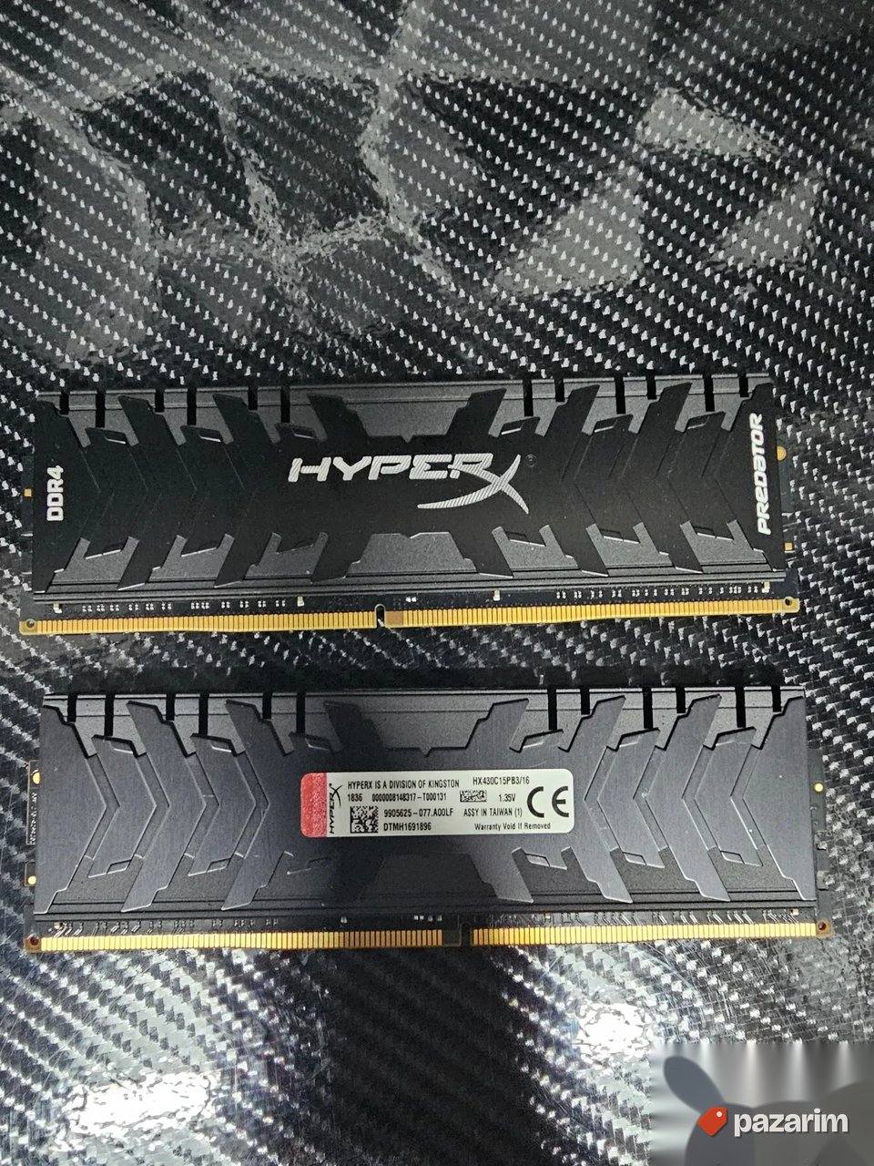 2x16gb HyperX Predator 3200mhz 1