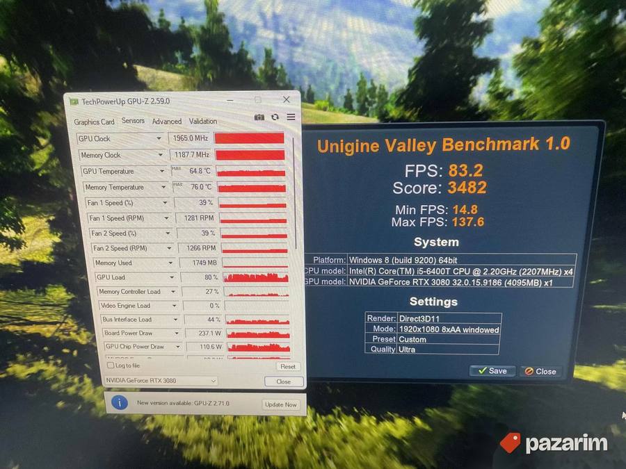 Rtx 3080 Msi GamingX Trio 4
