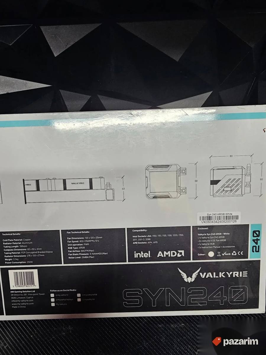 Vodeno Hladjenje Valkyrie Syn 24 ARGB 240 3