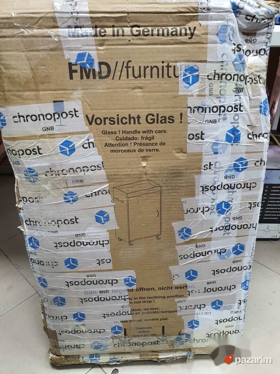 Pokretni Ormar na Tockicima 77x50x32cm Beli B-Klasa-SLEEN 4