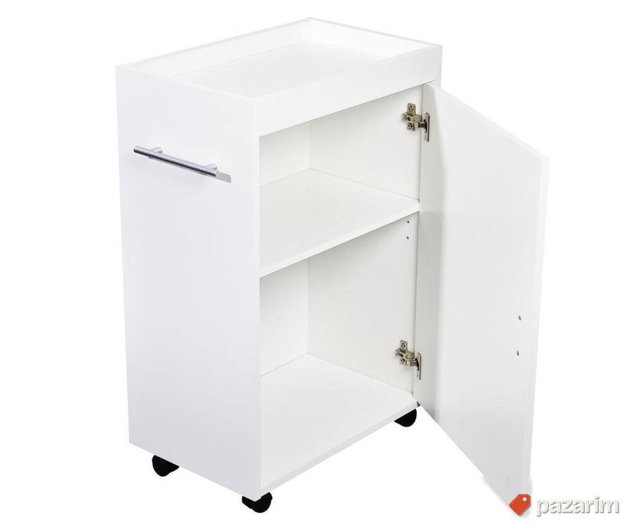 Pokretni Ormar na Tockicima 77x50x32cm Beli B-Klasa-SLEEN 6
