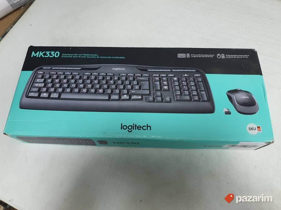Bežična Tastatura i Miš MK330 (Crna) Nemacka- Logitech 2