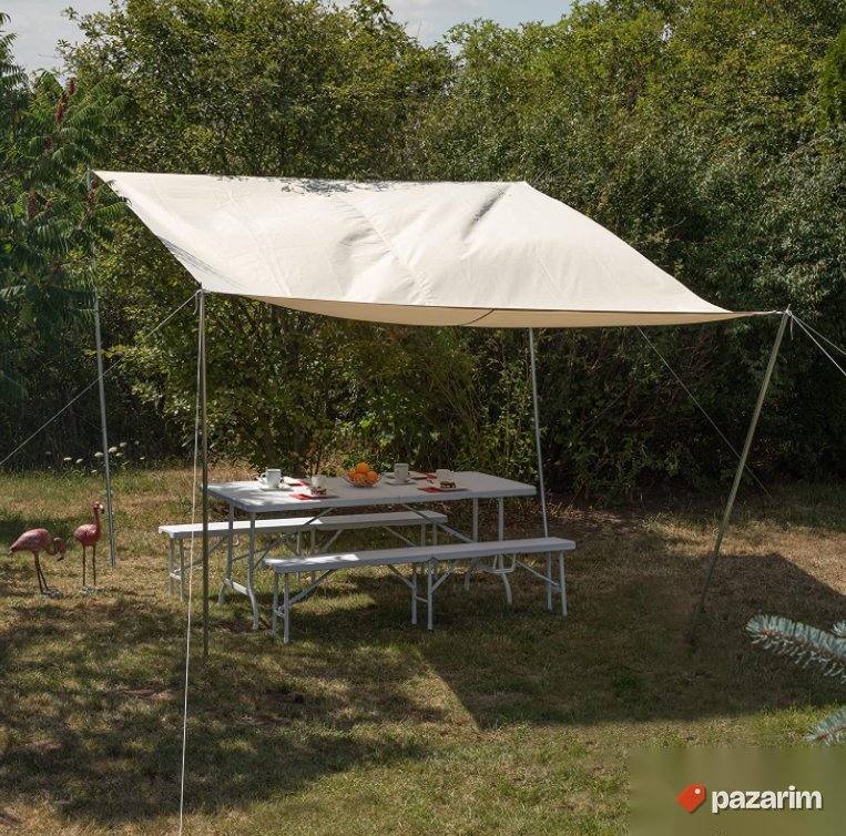 Suncano Jedro za Dvoriste 3x4m Bez Boja- Relaxdays 7