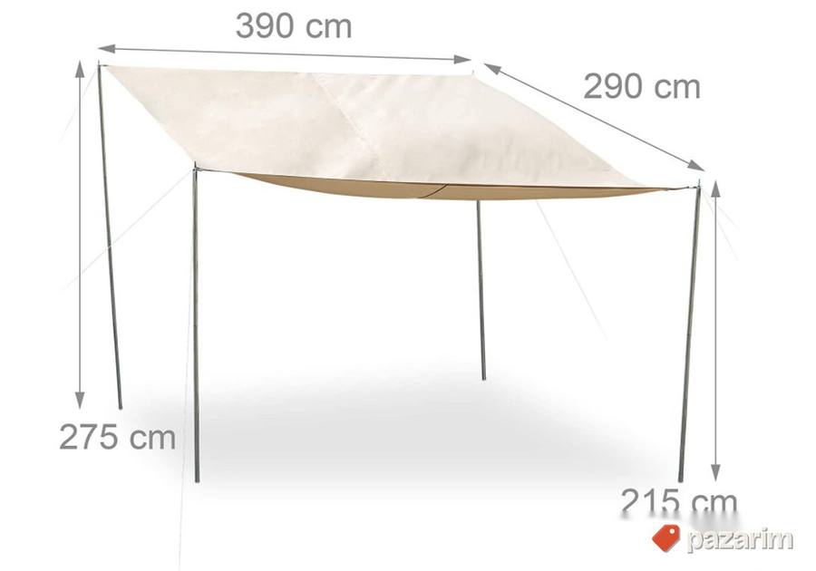 Suncano Jedro za Dvoriste 3x4m Bez Boja- Relaxdays 8