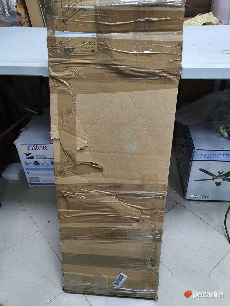 Zidna polica sa 9 Pregrada 90x16x78,2cm (Bela) - Fmd 3