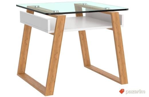 Klub Sto Staklo/Drvo 50x55x55cm-BonVivo