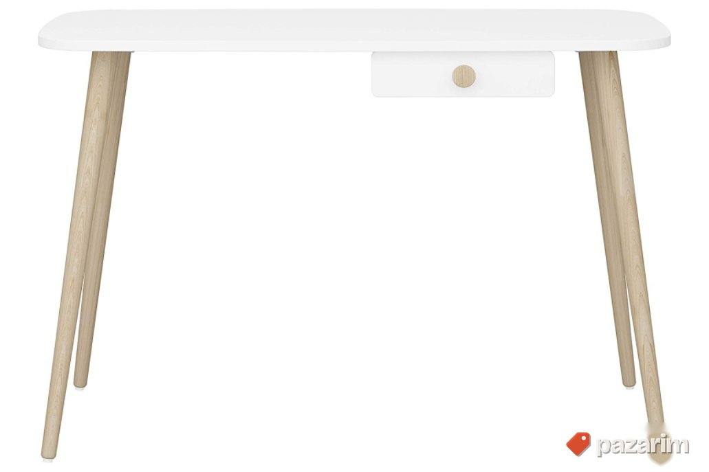 Radni Sto sa Fiokom 110x74x50cm Beli- MDF 1