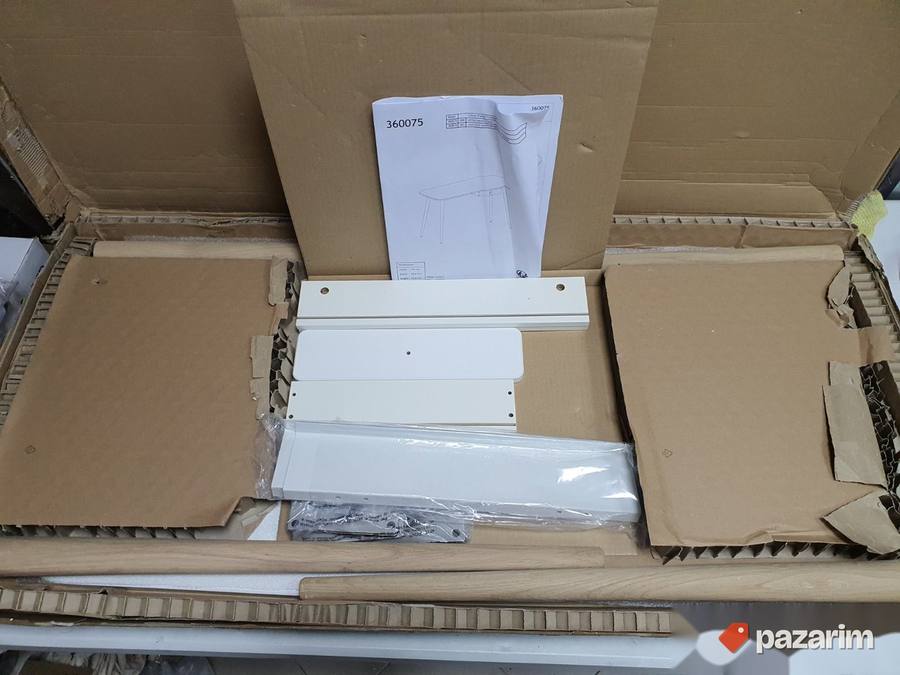 Radni Sto sa Fiokom 110x74x50cm Beli- MDF 3
