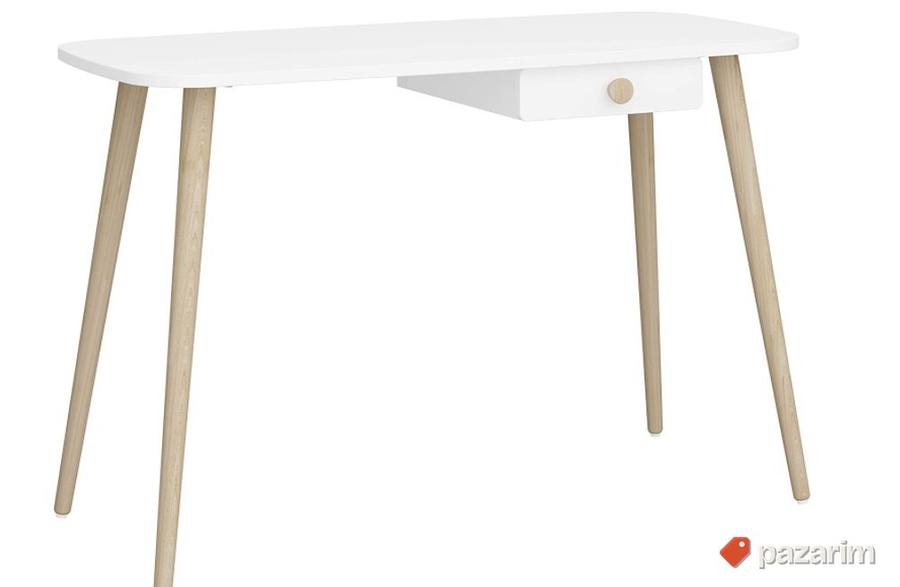 Radni Sto sa Fiokom 110x74x50cm Beli- MDF 7