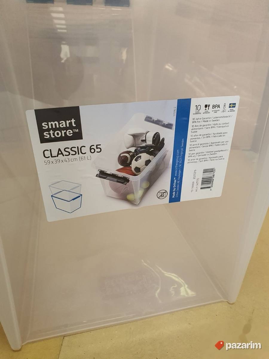 Plasticna Kutija za Odlaganje 61L providna - SMART #22 4
