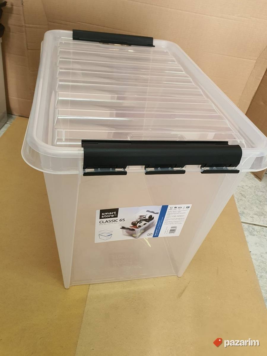 Plasticna Kutija za Odlaganje 61L providna - SMART #22 5