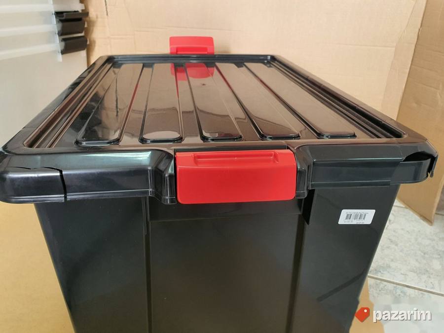 Kutija za Odlaganje sa Poklopcem 68L Crne - Iris #27 3