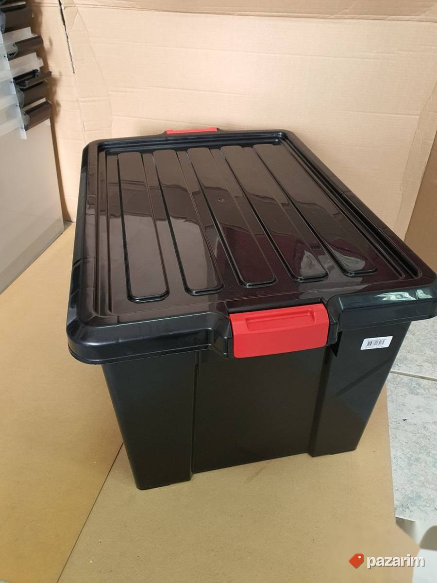 Kutija za Odlaganje sa Poklopcem 68L Crne - Iris #27 6