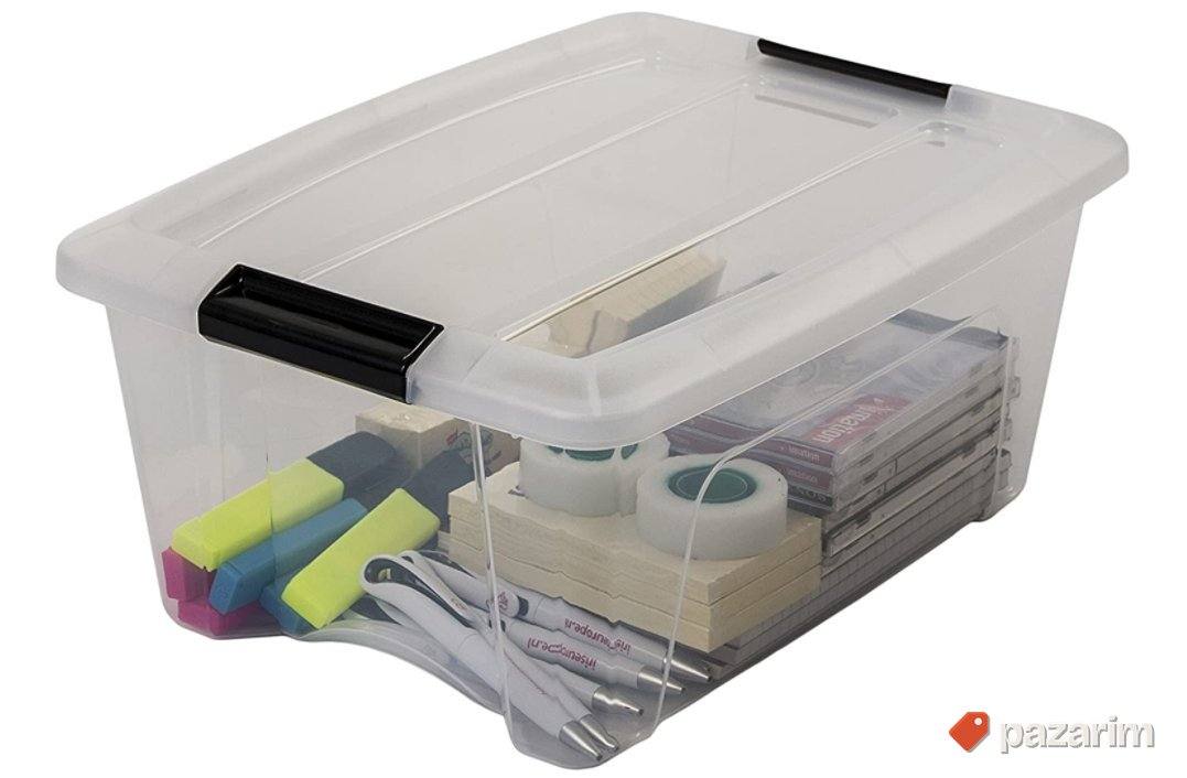 Plasticna Kutija sa Poklopcem 15L Providna - Iris #17 1