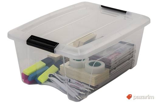 Plasticna Kutija sa Poklopcem 15L Providna - Iris #17