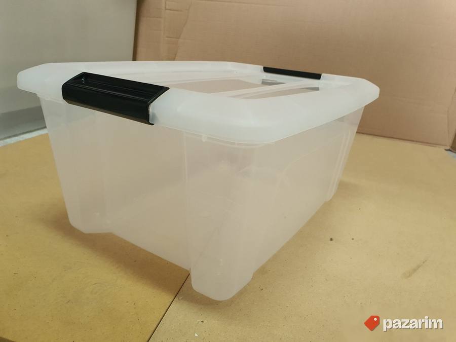 Plasticna Kutija sa Poklopcem 15L Providna - Iris #17 2