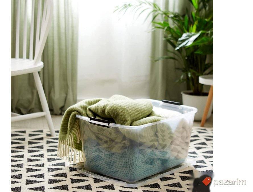 Plasticna Kutija za Odlaganje + Poklopac 30L - Iris #9 1