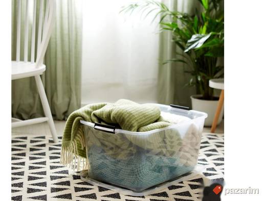 Plasticna Kutija za Odlaganje + Poklopac 30L - Iris #9
