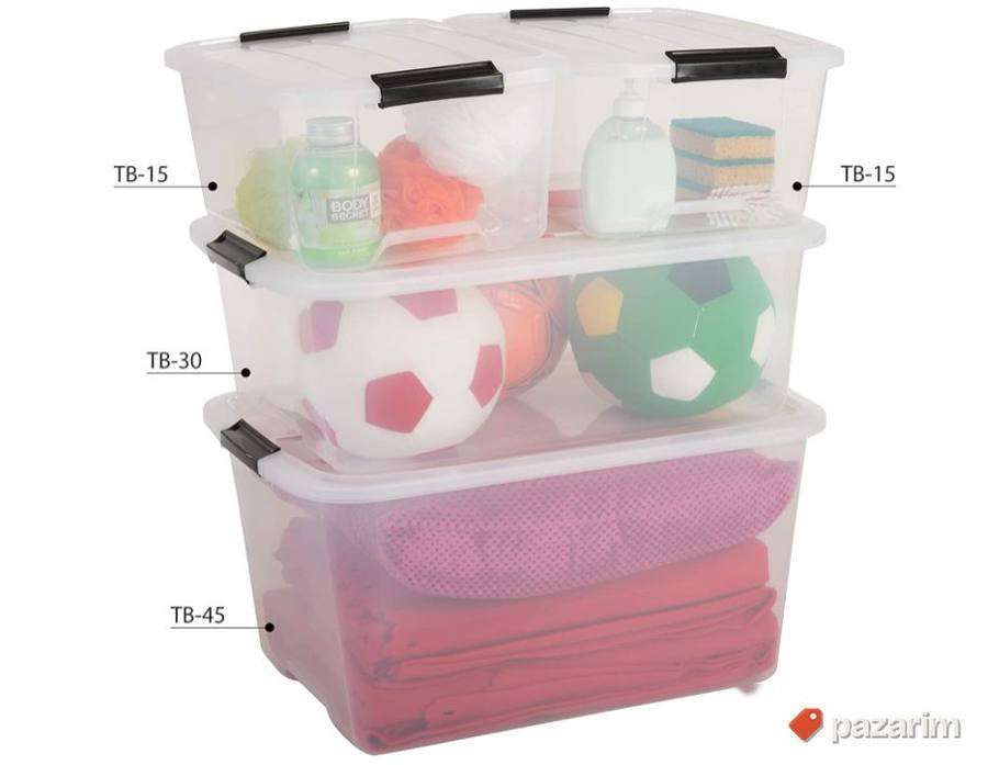 Plasticna Kutija za Odlaganje + Poklopac 30L - Iris #9 2