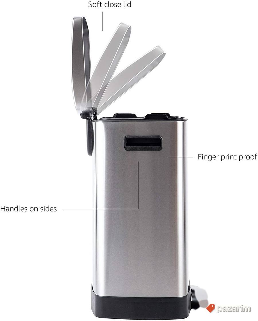 Kanta za smece dvokomorna 25l+15l - Amazon Basics 5