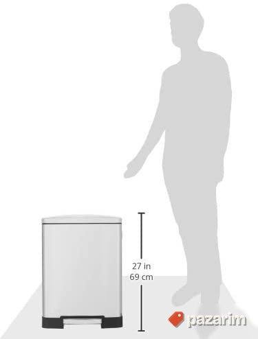 Kanta za smece dvokomorna 25l+15l - Amazon Basics 6
