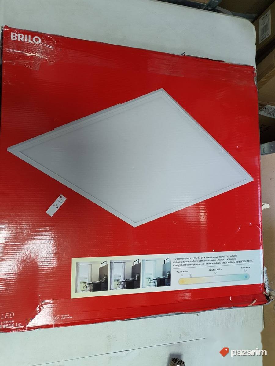 Led Panel 36W 3800 lm 59.5x59.5cm + Daljinski - Brilo 6