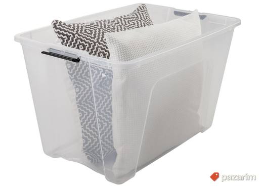 Plasticna Kutija sa Poklopcem 60L Providna - Iris #3