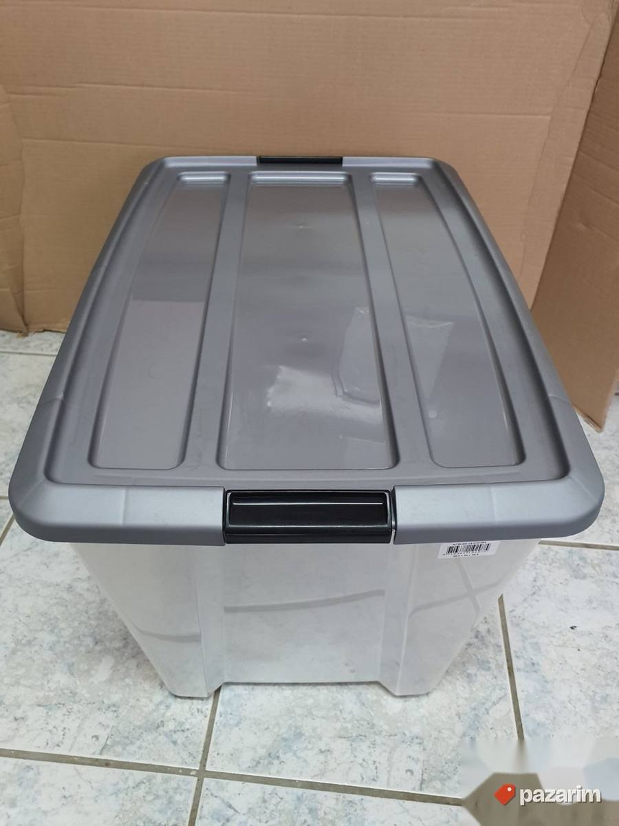 Plasticna Kutija sa Poklopcem 60L Providna - Iris #3 3