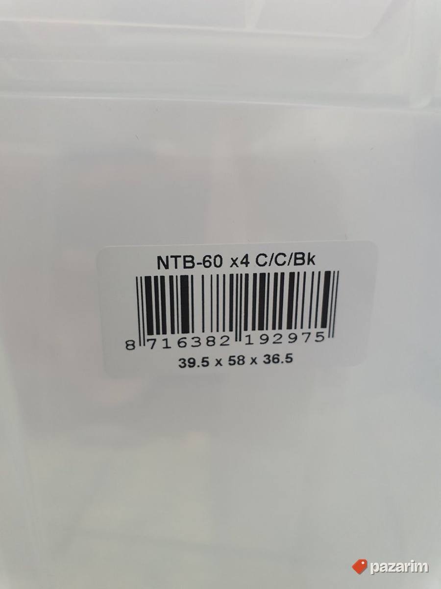 Plasticna Kutija sa Poklopcem 60L Providna - Iris #3 4
