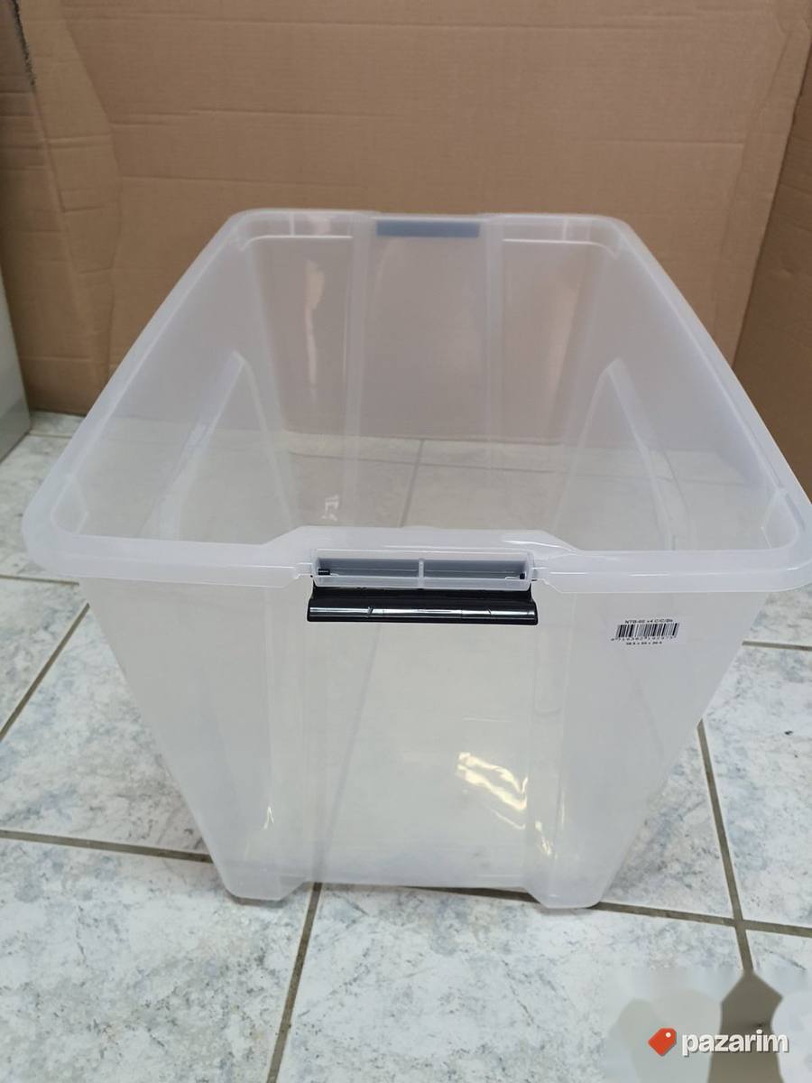 Plasticna Kutija sa Poklopcem 60L Providna - Iris #3 7