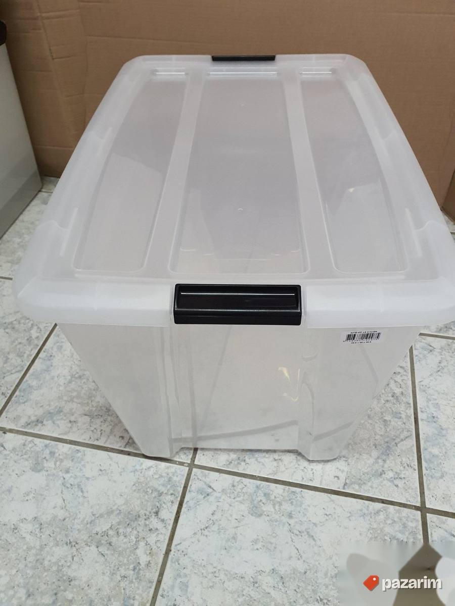 Plasticna Kutija sa Poklopcem 60L Providna - Iris #3 8