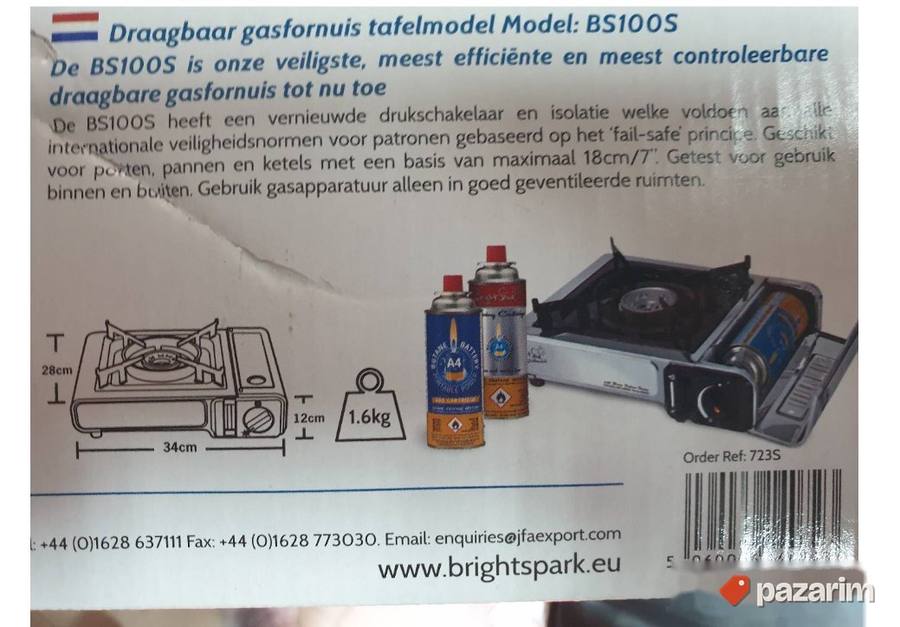 Gasni Reso Bright Spark 34,5x28x9Cm Rostfraj 2