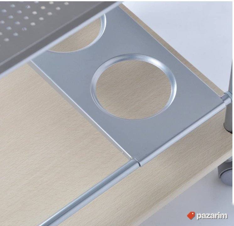 Kolica za Kuhinju 65x35x83cm MDF Boja Kesten/Sivo Haku 40027 5