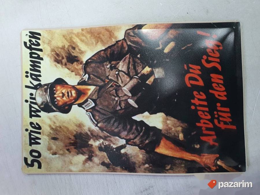 Retro Wehrmacht retro metalna slika 20x30cm 3