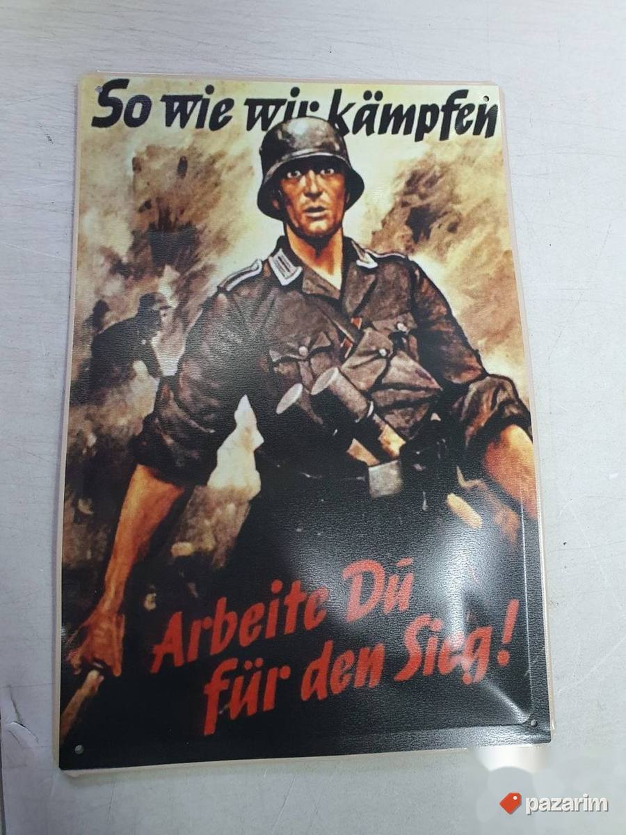 Retro Wehrmacht retro metalna slika 20x30cm 5