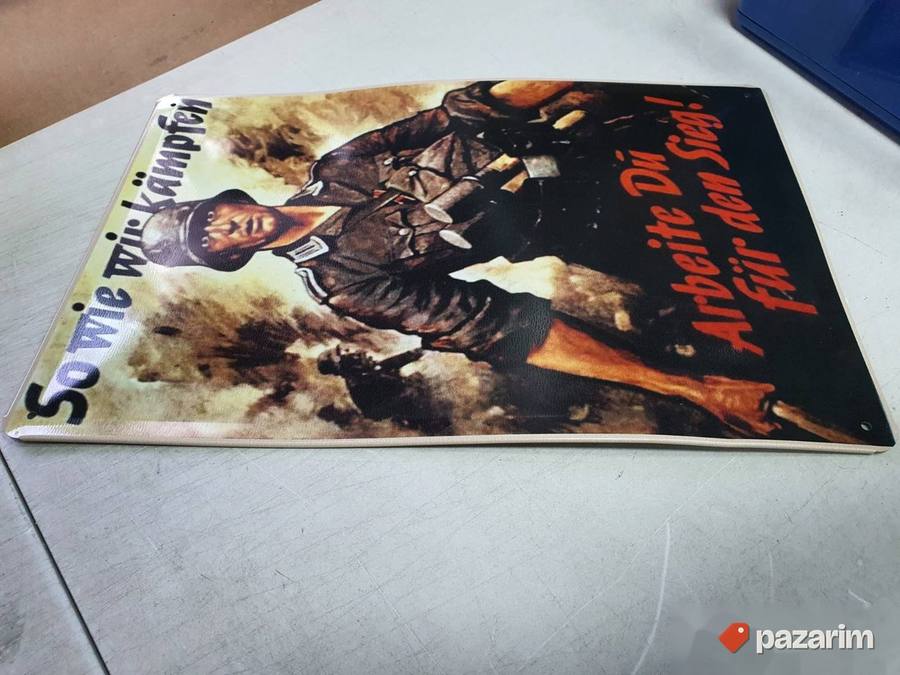 Retro Wehrmacht retro metalna slika 20x30cm 6