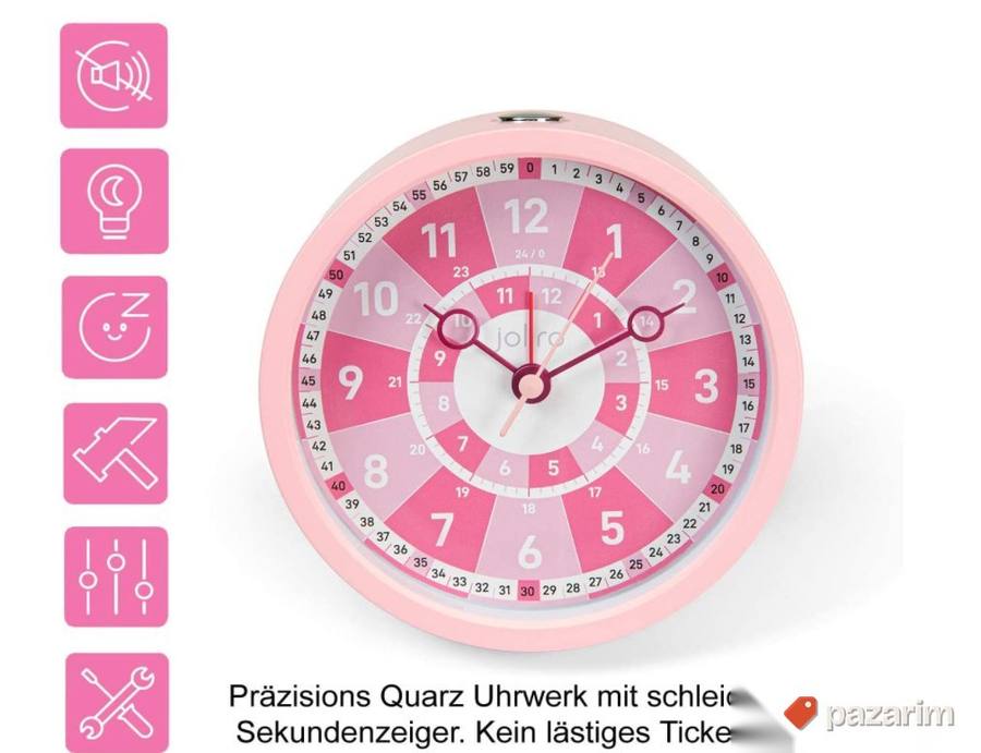 Deciji SatBudilnik (Necujan) Pink-Joliro 7