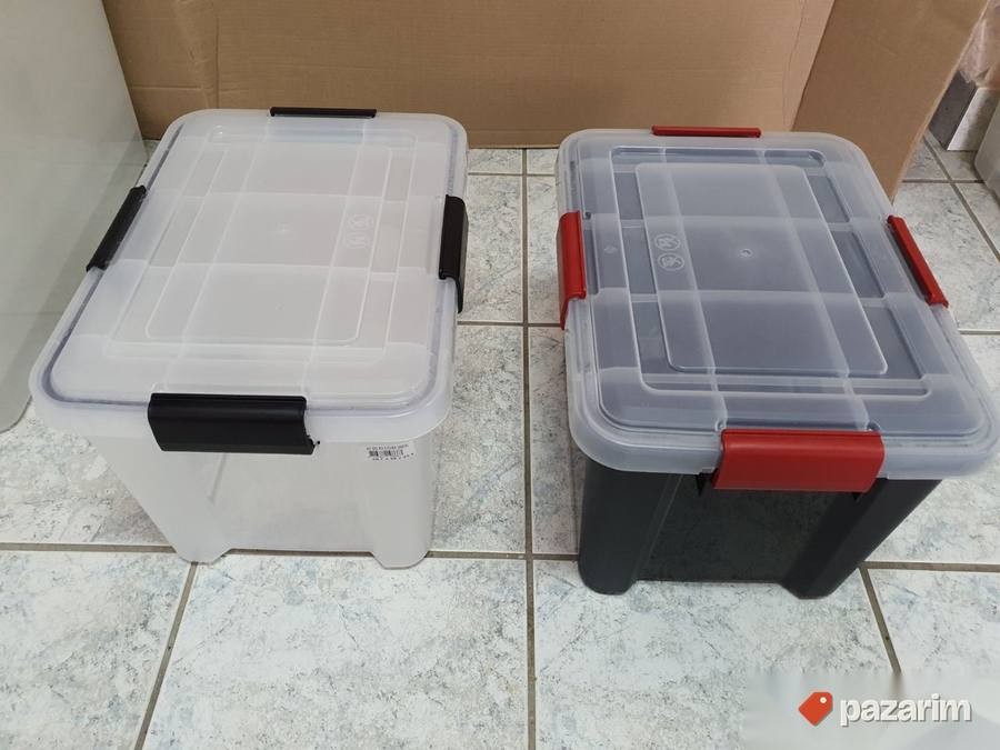 Hermeticka Plasticna Kutija 20L Crna i Providna - Iris #7 4