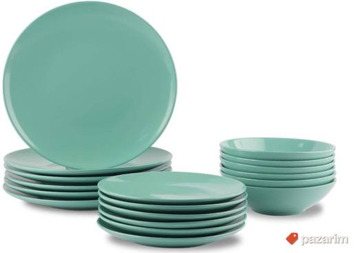 Set za Rucavanje 6 Osoba Mint boja - Amazon Basics