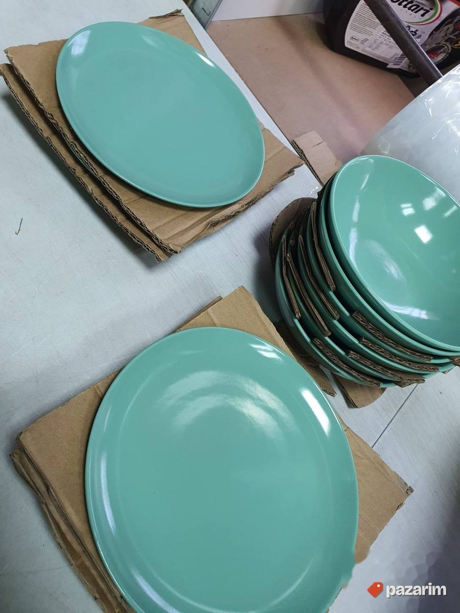 Set za Rucavanje 6 Osoba Mint boja - Amazon Basics 6