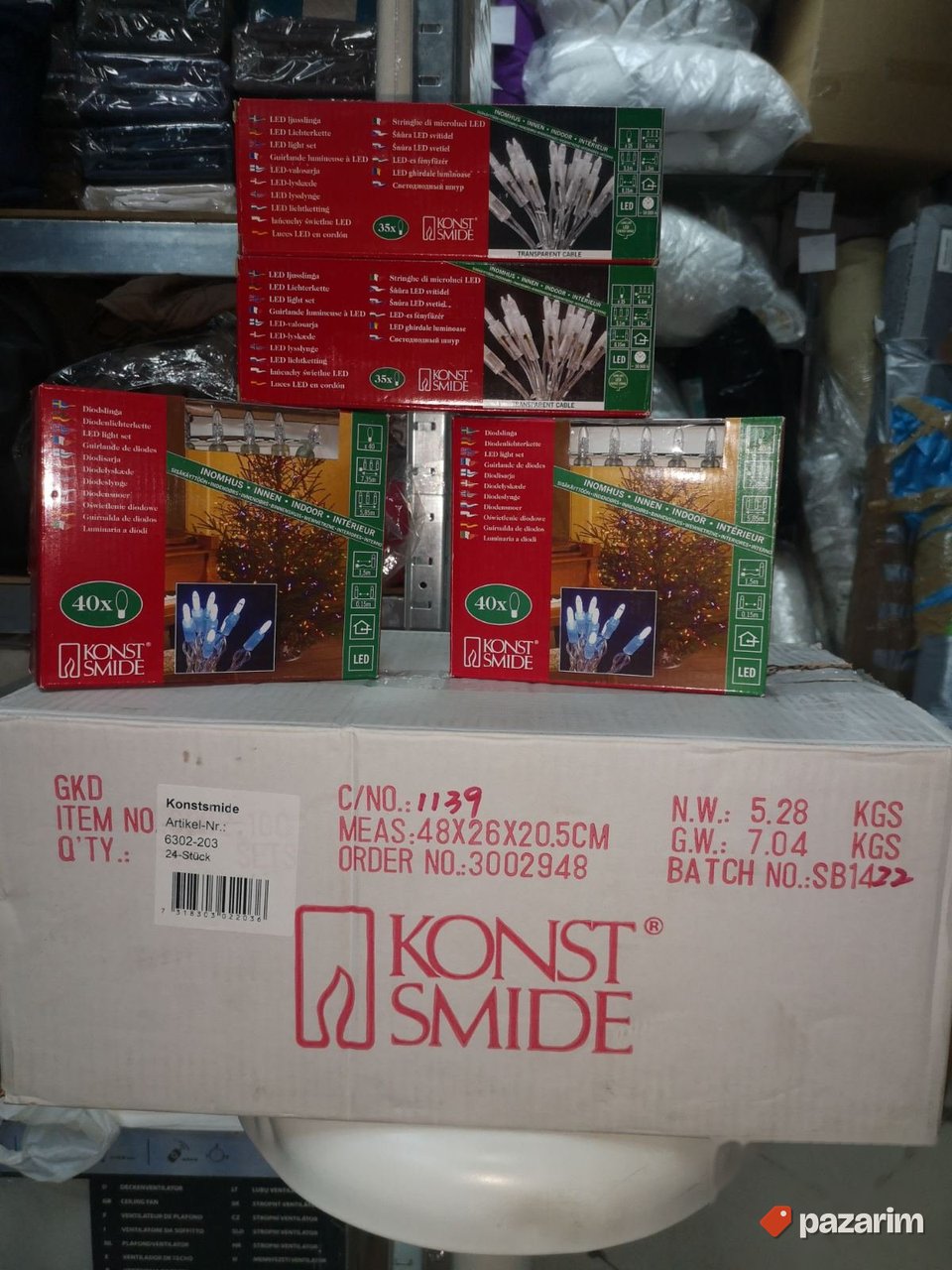 LED Ukrasne Lampice Bela Boja-Više Dimenzija-Konstsmide 8