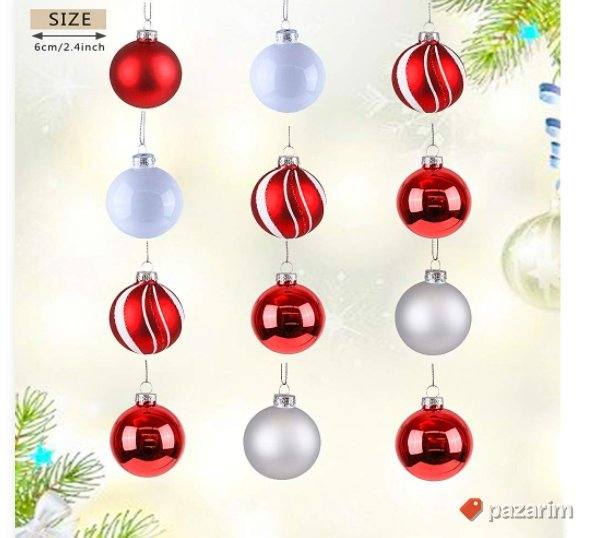 Novogodisnje Kugle za Jelku 6cm - 10 Komada Valery Madelyn 7