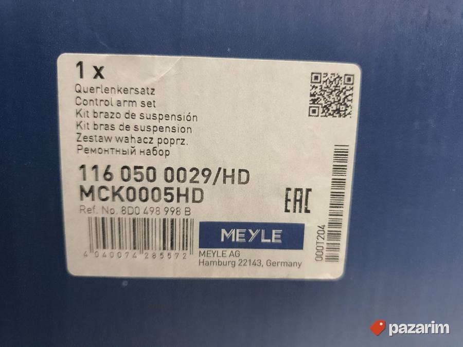 Komplet spone, vešanje točkova MEYLE 116 050 0029/HD 4